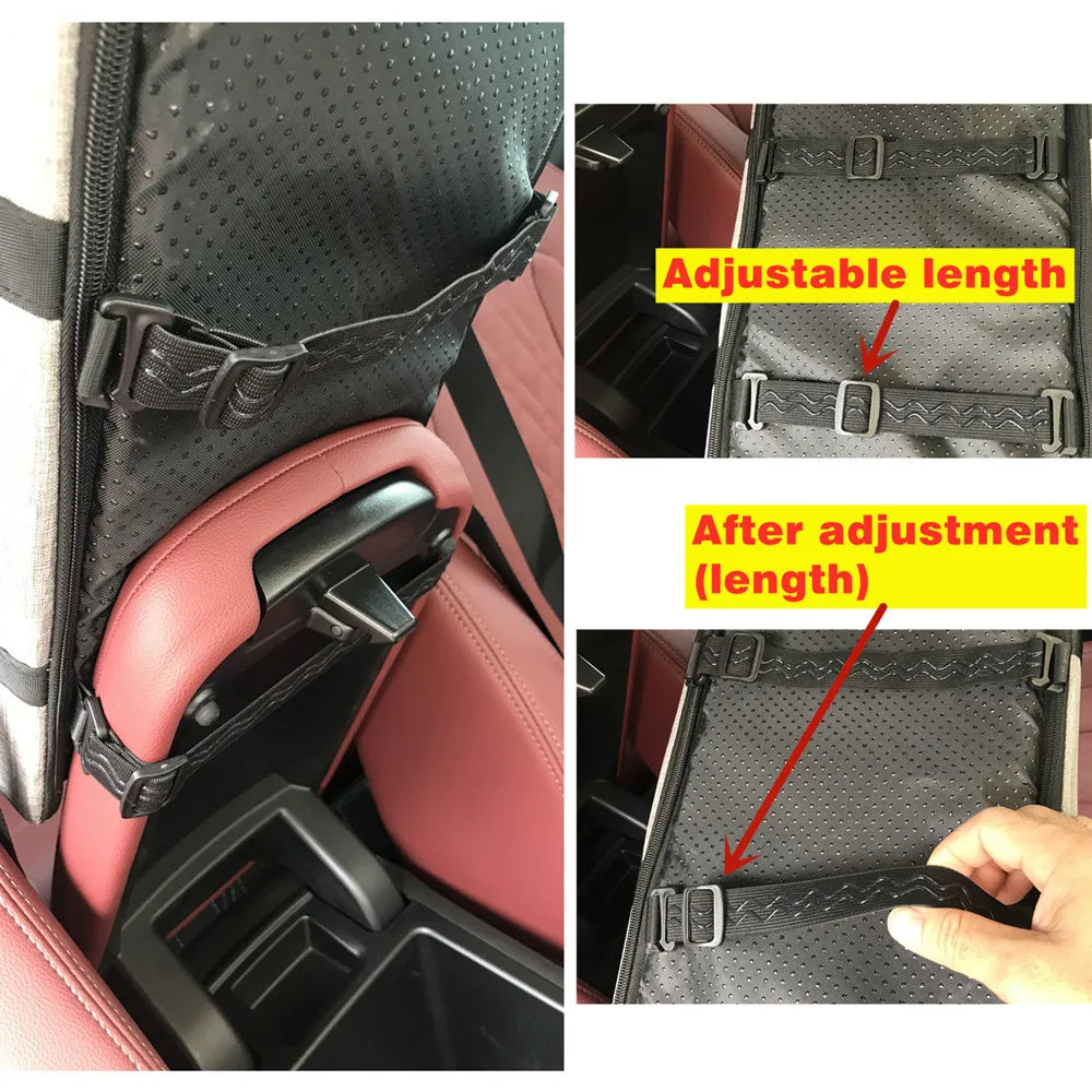 Portable Dog Car Seat Bed - Safe Travel Carrier for Small Dogs & Cats